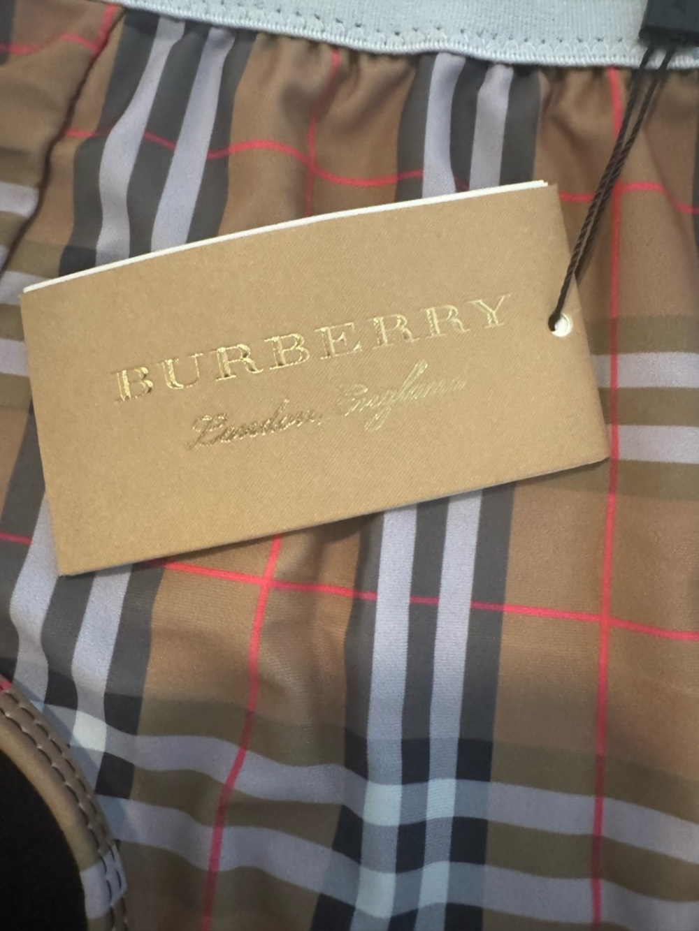 Burberry Multicolor Swimsuit Set tag has large but waist and bra only 24 inches. - Picture 2 of 3